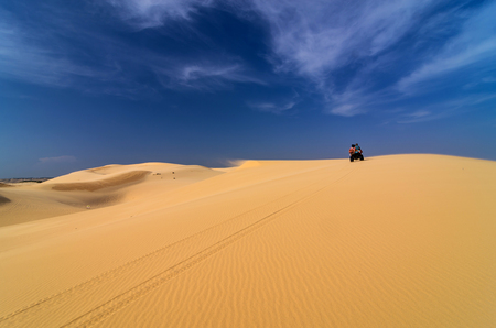 sand dunes at muine, vietnamの写真素材