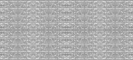 flower sculptures on walls, pattern background and textureの写真素材