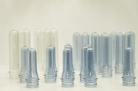 PET preforms, raw of bottleの写真素材
