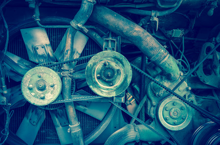 Old engine detailsの写真素材