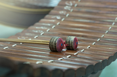 Thai musical instrument (Alto xylophone),asian instrumentの写真素材