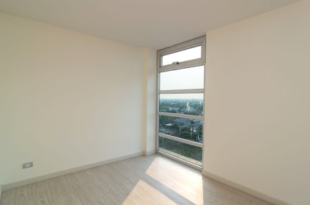 Empty Interior Bed Room in a new apartment