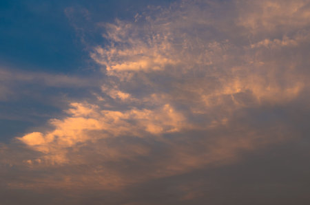 Cloud and sky when sunrise