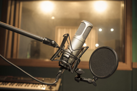 Professional condenser studio microphone, Musical Concept Professional condenser studio microphone, Musical Concept