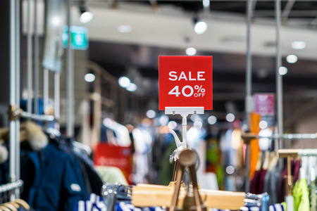 sale 40% off mock up advertise display frame setting over the clothes line in the shopping department store for shopping, business fashion and advertisement concept% off mock up advertise display frame setting over the clothes line in the shopping department store for shopping, business fashion and advertisement conceptの写真素材