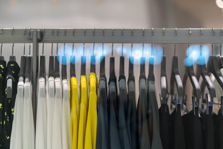 clothes line in glasses shop at shopping department store for shopping , business fashion and...