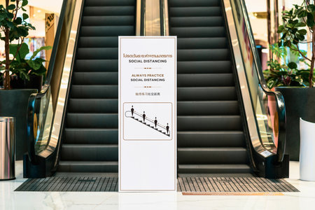 Close up of elevator in the mallの写真素材