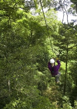 zip line in Costa Ricaの写真素材