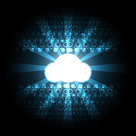 Abstract light blue cloud background.のイラスト素材