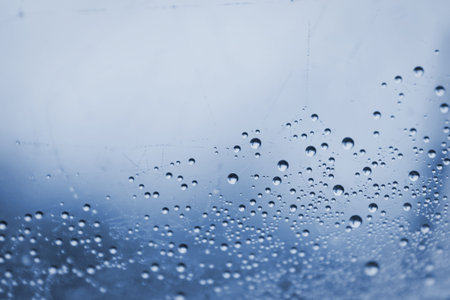 morning dew water drops abstract background