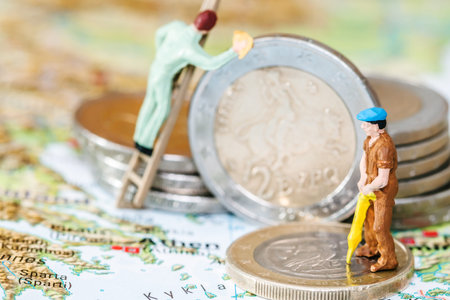 Euro crisis in Greeceの写真素材