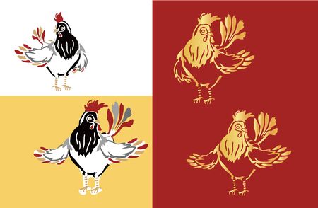 Illustration of chinese chickenのイラスト素材