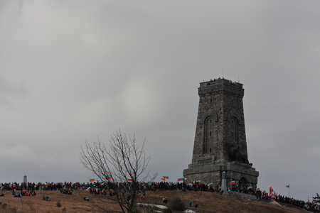 March 3th 2017, Bulgarian national day , Shipka peakのeditorial素材