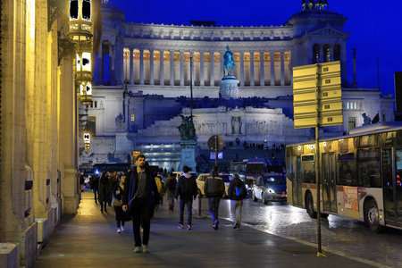 february 2017 National Monument to Victor Emmanuel IIのeditorial素材