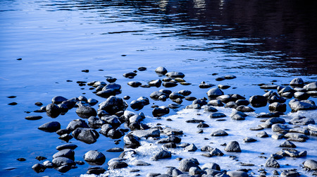 The Rock in riverの写真素材