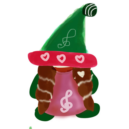 christmas gnome with money bag isolated on a white background.の写真素材