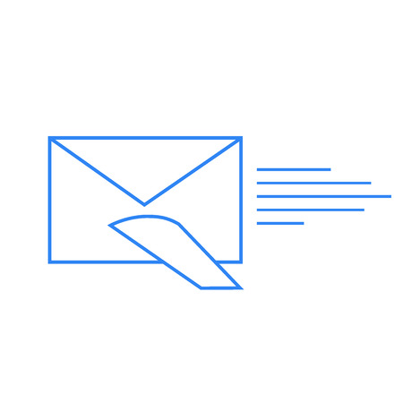Postal airmail envelopeのイラスト素材