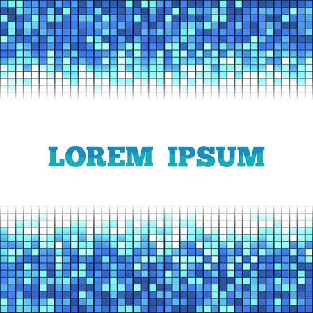 Blue square mosaic background place for textのイラスト素材