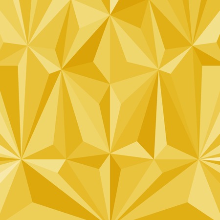 Yellow abstract background, pattern of the triangles - faceted effectsのイラスト素材
