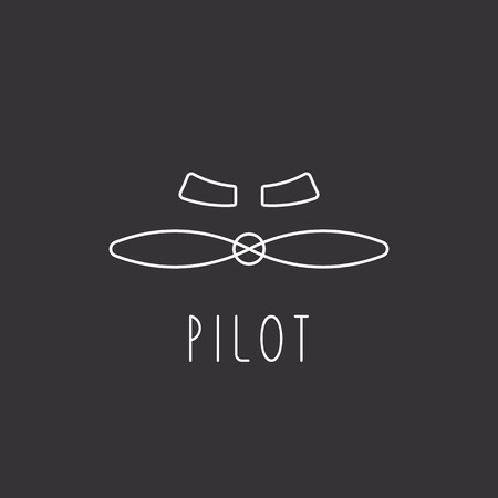 The blades of the aircraft, logo designのイラスト素材