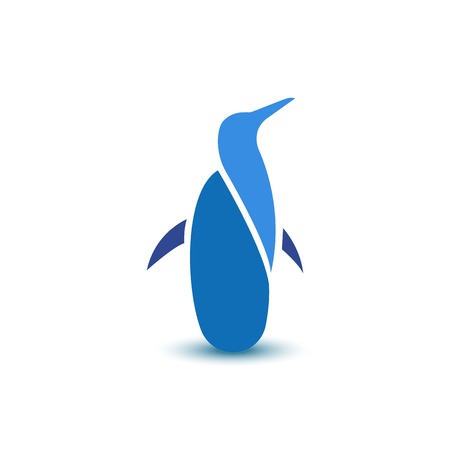 Abstract penguin business logo, sign animal, icon designのイラスト素材