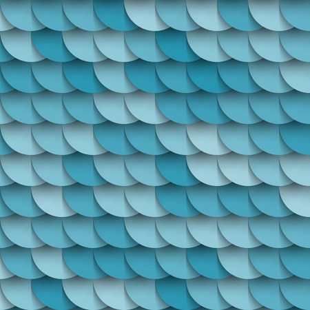 3d vector backgrounds abstract blue fish scale seamless pattern, mockup design elementのイラスト素材