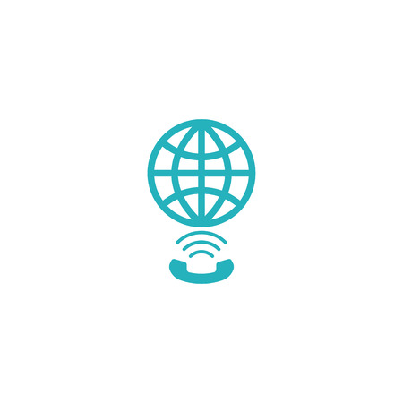 Globe link  , concept app social global network technology elementのイラスト素材