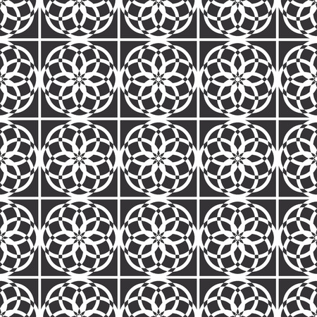 Arabic oriental seamless pattern, islamic traditional geometric symmetry ornamentのイラスト素材