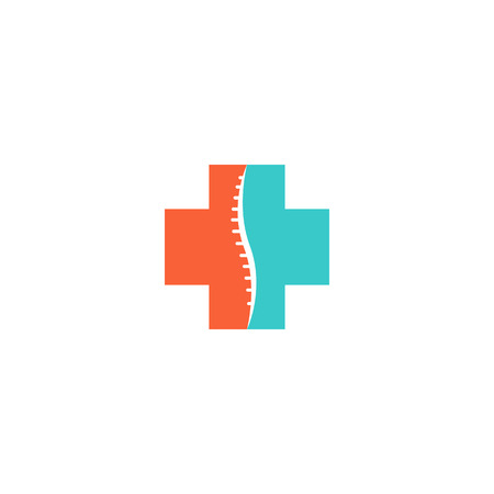 Abstract spine logo, medical orthopedic spinal iconのイラスト素材