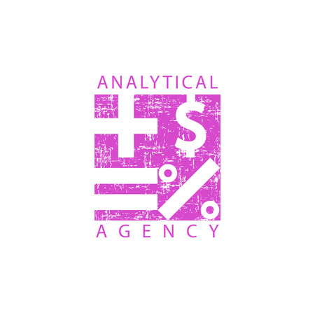 Logo analytical agencyのイラスト素材