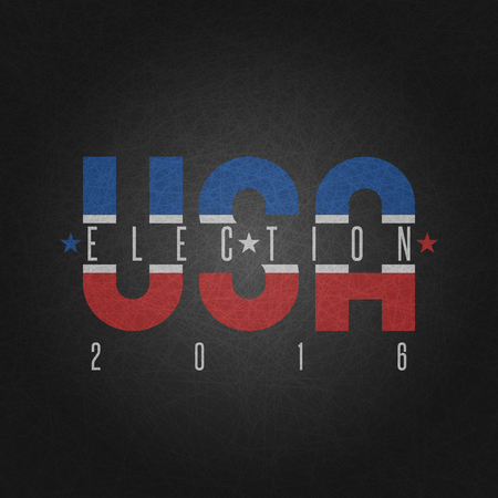 USA presidential election poster, elections campaign candidate President United States America background bannerのイラスト素材