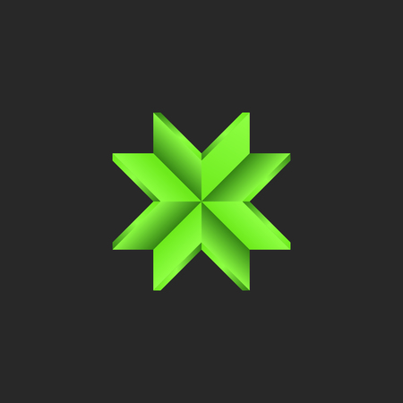 Arrows logo converge at a center point vector illustrationのイラスト素材