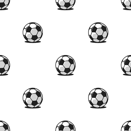 Football balls sports seamless pattern, modern repeat object print for fabric or wrapping paperのイラスト素材