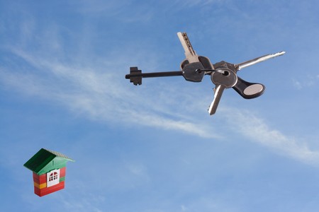 Falling keysの写真素材