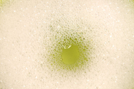 The image of the spume on the surface of the waterの写真素材