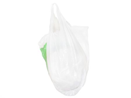 plastic bag under the white background の写真素材