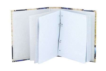 The image of note-book under the white backgroundの写真素材