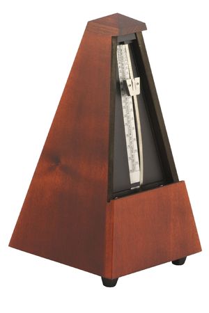 The image of metronome under the white backgroundの写真素材