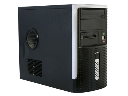 central processing unit under the white backgroundの写真素材