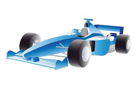 illustration of racer under the white backgroundのイラスト素材