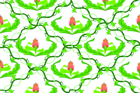 Vector floral backgroundのイラスト素材