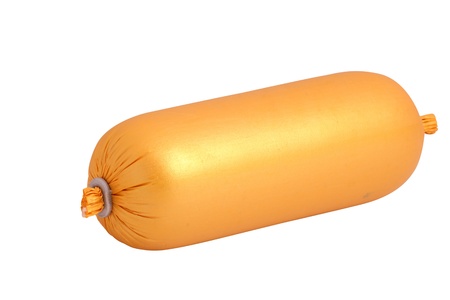 sausage under the white backgroundの写真素材