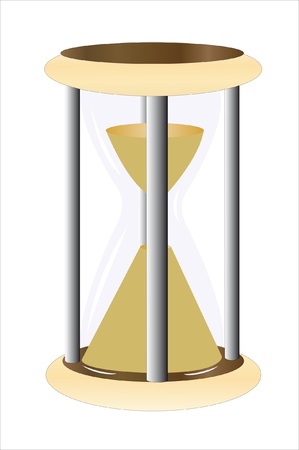 Vector illustration of hourglass under the white backgroundのイラスト素材