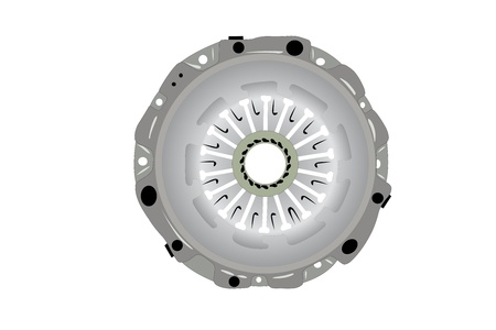 vector illustration of clutch gear under the white backgroundのイラスト素材