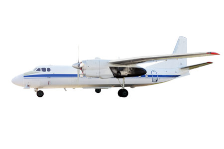 The image of an airplane under the white background