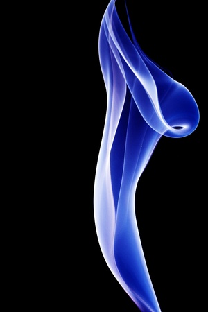 The image of blue fire under the blackの写真素材