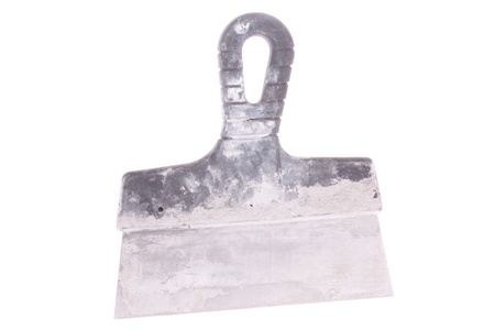 palette knife under the white backgroundの写真素材