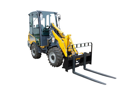 The image of loader under the white background