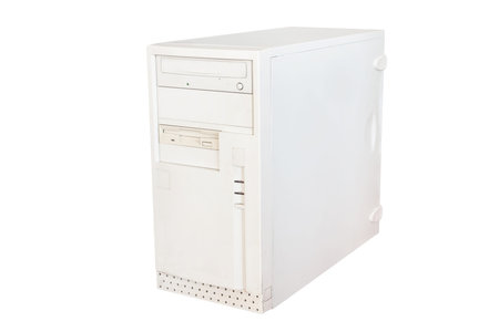 central processing unit under the white background