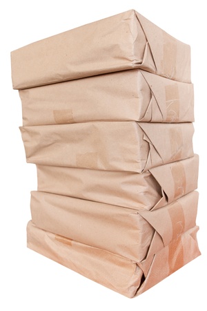 Pile of bundles with something  It can be books, magazins or something like that in this bundlesの写真素材